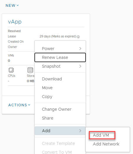 Add VM