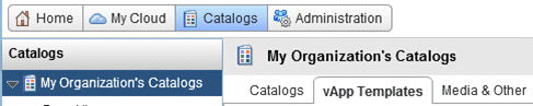 Catalogs Tab