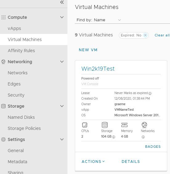 Compute Virtual Machines