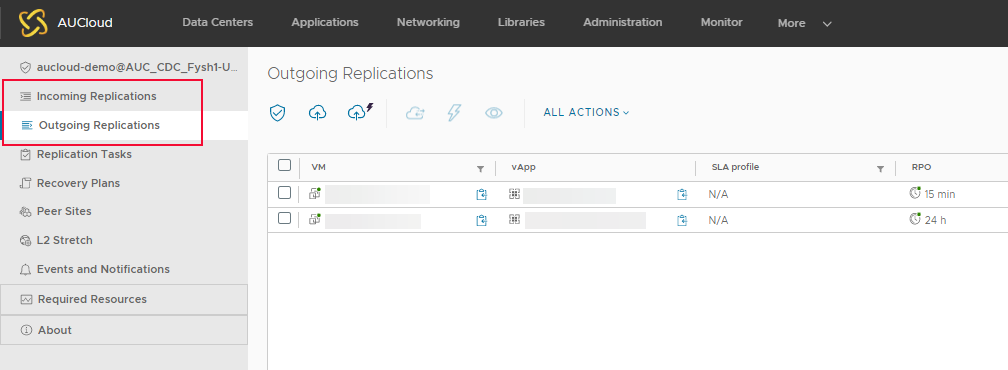 Replication selection