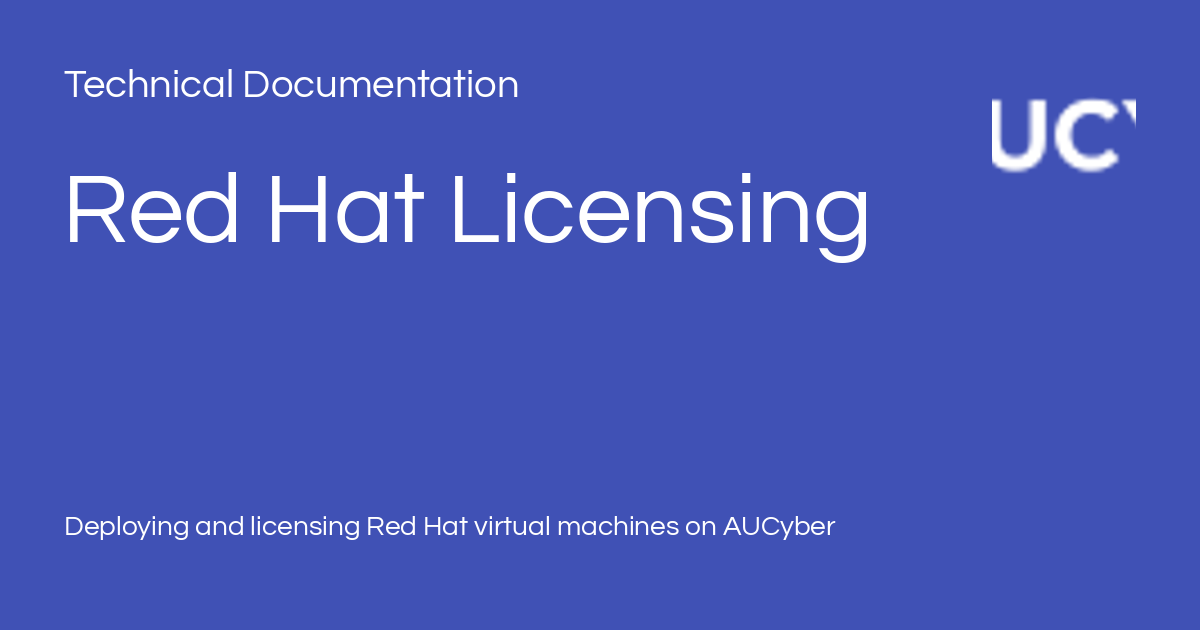 Red Hat Licensing - Technical Documentation