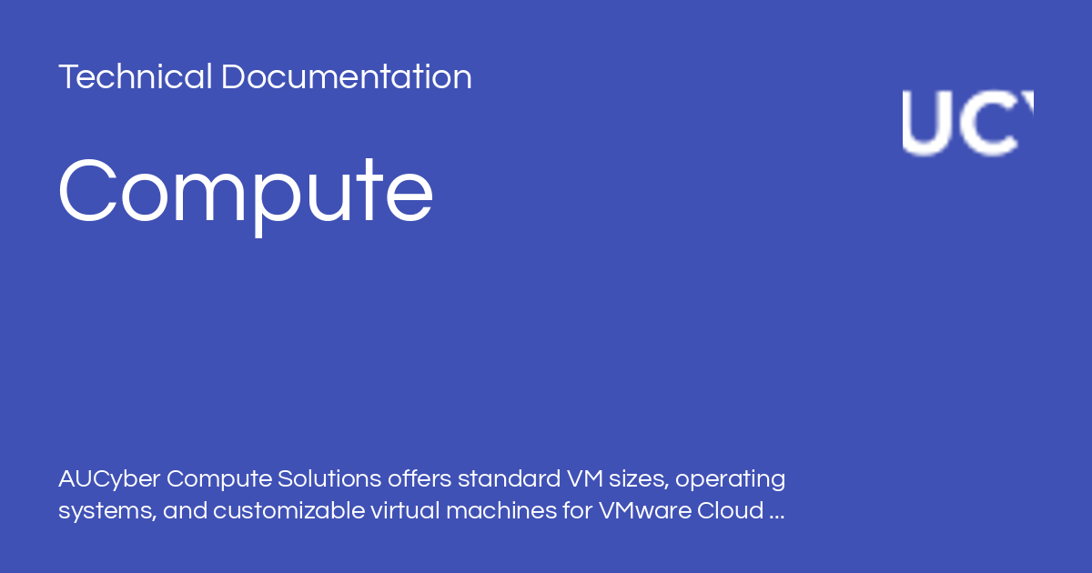 Compute - Technical Documentation